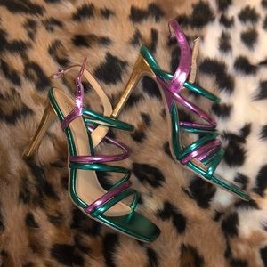 New York and company multi-color heels